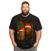 Christmas T Shirt for Men Big & Tall Men Xmas T Shirt T0 5DOM 009 Men T Shirts Big and Tall Men Shirts Plus Size Short Sleeve Fashion Casual T Shirt Graphic Tee Shirts Tshirts - BigTallGuys