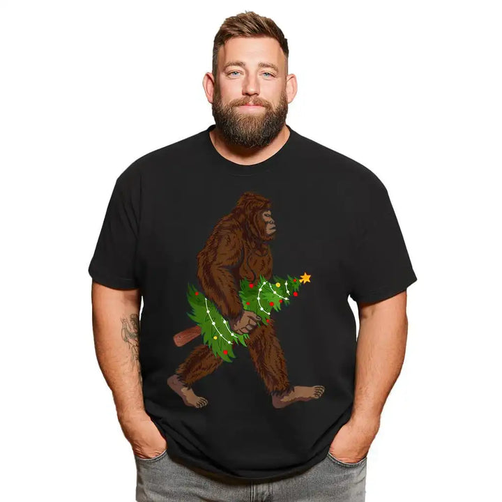 Christmas T Shirt for Men Big & Tall Men Xmas T Shirt T0 5DOM 010 Men T Shirts Big and Tall Men Shirts Plus Size Short Sleeve Fashion Casual T Shirt Graphic Tee Shirts Tshirts