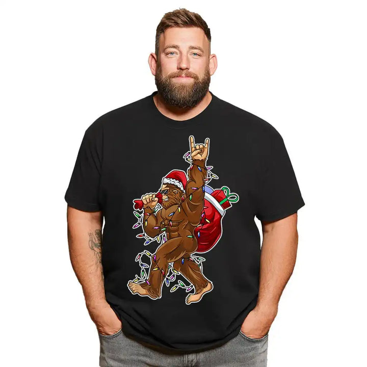 Christmas T Shirt for Men Big & Tall Men Xmas T Shirt T0 5DOM 013 Men T Shirts Big and Tall Men Shirts Plus Size Short Sleeve Fashion Casual T Shirt Graphic Tee Shirts Tshirts