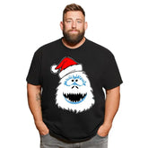 Christmas T Shirt for Men Big & Tall Men Xmas T Shirt T0 5DOM 019 Men T Shirts Big and Tall Men Shirts Plus Size Short Sleeve Fashion Casual T Shirt Graphic Tee Shirts Tshirts - BigTallGuys