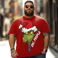 Christmas T Shirt for Men Big & Tall Men Xmas T Shirt T0 5DOJ 002 Men T Shirts Big and Tall Men Shirts Plus Size Short Sleeve Fashion Casual T Shirt Graphic Tee Shirts Tshirts - BigTallGuys