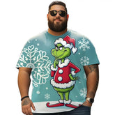 Christmas T Shirt for Men Big & Tall Men Xmas T Shirt T0 5DRE 015 Men T Shirts Big and Tall Men Shirts Plus Size Short Sleeve Fashion Casual T Shirt Graphic Tee Shirts Tshirts - BigTallGuys