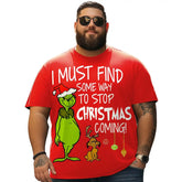 Christmas T Shirt for Men Big & Tall Men Xmas T Shirt T0 5DRE 019 Men T Shirts Big and Tall Men Shirts Plus Size Short Sleeve Fashion Casual T Shirt Graphic Tee Shirts Tshirts - BigTallGuys