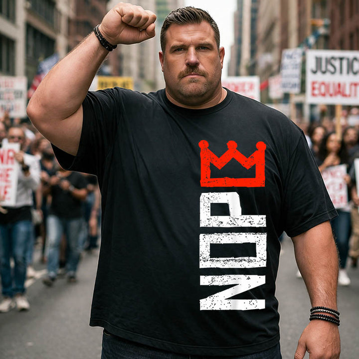 No Kings in America USA Patriotic Big and Tall Men T Shirts Plus Size Short Sleeve Fashion Casual T Shirt Graphic Tee Shirts Tshirts
