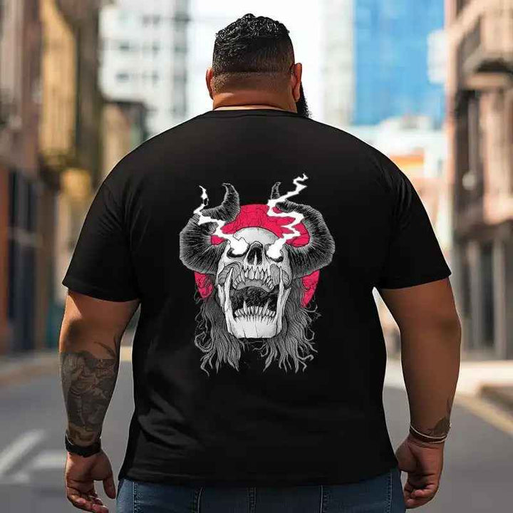 Skull Skeleton T2 5D2C 003 Men T Shirts Big and Tall Men Shirts Plus Size Short Sleeve Fashion Casual T Shirt Graphic Tee Shirts Tshirts