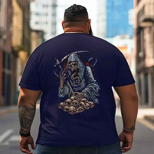 Skull Skeleton T2 5D2C 031 Men T Shirts Big and Tall Men Shirts Plus Size Short Sleeve Fashion Casual T Shirt Graphic Tee Shirts Tshirts