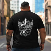 Skull Skeleton T2 5D2C 034 Men T Shirts Big and Tall Men Shirts Plus Size Short Sleeve Fashion Casual T Shirt Graphic Tee Shirts Tshirts