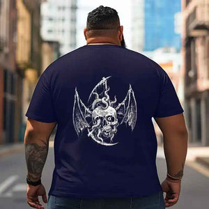 Skull Skeleton T2 5D2C 038 Men T Shirts Big and Tall Men Shirts Plus Size Short Sleeve Fashion Casual T Shirt Graphic Tee Shirts Tshirts