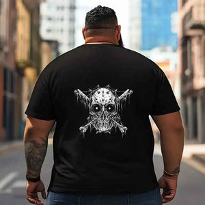 Skull Skeleton T2 5D2C 043 Men T Shirts Big and Tall Men Shirts Plus Size Short Sleeve Fashion Casual T Shirt Graphic Tee Shirts Tshirts