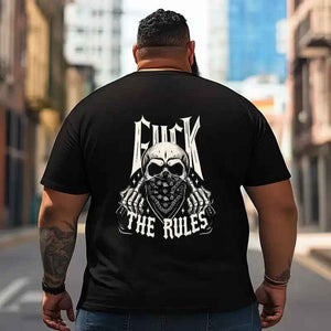 Skull Skeleton T2 5D2C 046 Men T Shirts Big and Tall Men Shirts Plus Size Short Sleeve Fashion Casual T Shirt Graphic Tee Shirts Tshirts