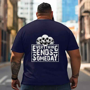 Skull Skeleton T2 5D2C 049 Men T Shirts Big and Tall Men Shirts Plus Size Short Sleeve Fashion Casual T Shirt Graphic Tee Shirts Tshirts