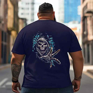 Skull Skeleton T2 5D2C 066 Men T Shirts Big and Tall Men Shirts Plus Size Short Sleeve Fashion Casual T Shirt Graphic Tee Shirts Tshirts