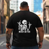 Skull Skeleton T2 5D2C 101 Men T Shirts Big and Tall Men Shirts Plus Size Short Sleeve Fashion Casual T Shirt Graphic Tee Shirts Tshirts