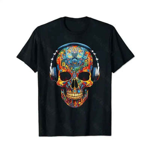 Skull Skeleton T0 5D2C 107 Men T Shirts Big and Tall Men Shirts Plus Size Short Sleeve Fashion Casual T Shirt Graphic Tee Shirts Tshirts