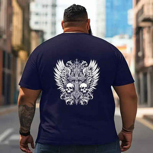 Skull Skeleton T2 5D2C 107 Men T Shirts Big and Tall Men Shirts Plus Size Short Sleeve Fashion Casual T Shirt Graphic Tee Shirts Tshirts