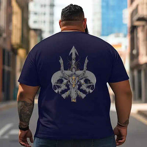Skull Skeleton T2 5D2C 112 Men T Shirts Big and Tall Men Shirts Plus Size Short Sleeve Fashion Casual T Shirt Graphic Tee Shirts Tshirts