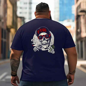 Skull Skeleton T2 5D2C 114 Men T Shirts Big and Tall Men Shirts Plus Size Short Sleeve Fashion Casual T Shirt Graphic Tee Shirts Tshirts