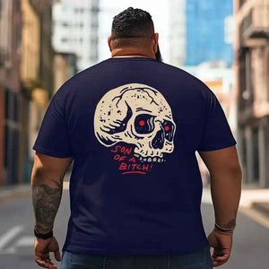 Skull Skeleton T2 5D2C 129 Men T Shirts Big and Tall Men Shirts Plus Size Short Sleeve Fashion Casual T Shirt Graphic Tee Shirts Tshirts