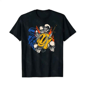 Skull Skeleton T0 5D2C 134 Men T Shirts Big and Tall Men Shirts Plus Size Short Sleeve Fashion Casual T Shirt Graphic Tee Shirts Tshirts