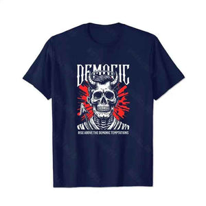 Skull Skeleton T0 5D2C 145 Men T Shirts Big and Tall Men Shirts Plus Size Short Sleeve Fashion Casual T Shirt Graphic Tee Shirts Tshirts