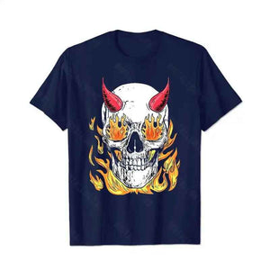 Skull Skeleton T0 5D2C 155 Men T Shirts Big and Tall Men Shirts Plus Size Short Sleeve Fashion Casual T Shirt Graphic Tee Shirts Tshirts