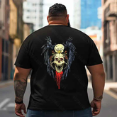 Skull Skeleton T2 5D2E 001 Men T Shirts Big and Tall Men Shirts Plus Size Short Sleeve Fashion Casual T Shirt Graphic Tee Shirts Tshirts