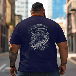 Skull Skeleton T2 5D2E 005 Men T Shirts Big and Tall Men Shirts Plus Size Short Sleeve Fashion Casual T Shirt Graphic Tee Shirts Tshirts
