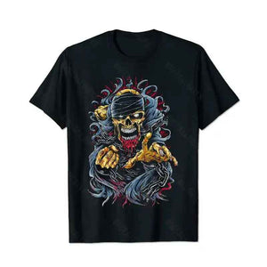 Skull Skeleton T0 5D2E 008 Men T Shirts Big and Tall Men Shirts Plus Size Short Sleeve Fashion Casual T Shirt Graphic Tee Shirts Tshirts