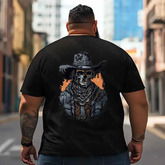 Skull Skeleton T2 5D2E 016 Men T Shirts Big and Tall Men Shirts Plus Size Short Sleeve Fashion Casual T Shirt Graphic Tee Shirts Tshirts