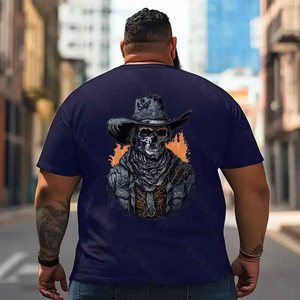 Skull Skeleton T2 5D2E 016 Men T Shirts Big and Tall Men Shirts Plus Size Short Sleeve Fashion Casual T Shirt Graphic Tee Shirts Tshirts