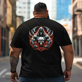 Skull Skeleton T2 5D2E 017 Men T Shirts Big and Tall Men Shirts Plus Size Short Sleeve Fashion Casual T Shirt Graphic Tee Shirts Tshirts