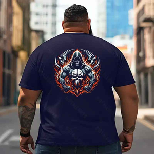 Skull Skeleton T2 5D2E 017 Men T Shirts Big and Tall Men Shirts Plus Size Short Sleeve Fashion Casual T Shirt Graphic Tee Shirts Tshirts