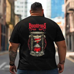 Skull Skeleton T2 5D2E 020 Men T Shirts Big and Tall Men Shirts Plus Size Short Sleeve Fashion Casual T Shirt Graphic Tee Shirts Tshirts