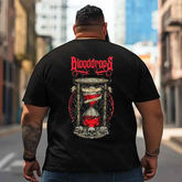 Skull Skeleton T2 5D2E 020 Men T Shirts Big and Tall Men Shirts Plus Size Short Sleeve Fashion Casual T Shirt Graphic Tee Shirts Tshirts