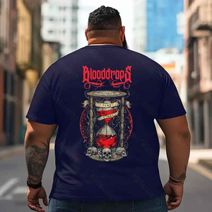 Skull Skeleton T2 5D2E 020 Men T Shirts Big and Tall Men Shirts Plus Size Short Sleeve Fashion Casual T Shirt Graphic Tee Shirts Tshirts