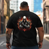 Skull Skeleton T2 5D2E 026 Men T Shirts Big and Tall Men Shirts Plus Size Short Sleeve Fashion Casual T Shirt Graphic Tee Shirts Tshirts
