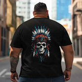 Skull Skeleton T2 5D2E 028 Men T Shirts Big and Tall Men Shirts Plus Size Short Sleeve Fashion Casual T Shirt Graphic Tee Shirts Tshirts