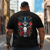 Skull Skeleton T2 5D2E 029 Men T Shirts Big and Tall Men Shirts Plus Size Short Sleeve Fashion Casual T Shirt Graphic Tee Shirts Tshirts