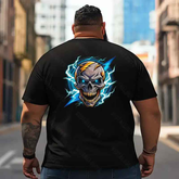 Skull Skeleton T2 5D2E 030 Men T Shirts Big and Tall Men Shirts Plus Size Short Sleeve Fashion Casual T Shirt Graphic Tee Shirts Tshirts