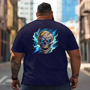 Skull Skeleton T2 5D2E 030 Men T Shirts Big and Tall Men Shirts Plus Size Short Sleeve Fashion Casual T Shirt Graphic Tee Shirts Tshirts