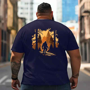 Bigfoot Sasquatch Yeti T2 5D2F 011 Men T Shirts Big and Tall Men Shirts Plus Size Short Sleeve Fashion Casual T Shirt Graphic Tee Shirts Tshirts