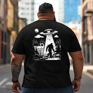 Bigfoot Sasquatch Yeti T2 5D2F 012 Men T Shirts Big and Tall Men Shirts Plus Size Short Sleeve Fashion Casual T Shirt Graphic Tee Shirts Tshirts