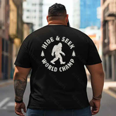 Bigfoot Sasquatch Yeti T2 5D2F 014 Men T Shirts Big and Tall Men Shirts Plus Size Short Sleeve Fashion Casual T Shirt Graphic Tee Shirts Tshirts