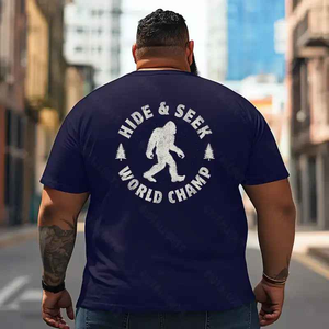 Bigfoot Sasquatch Yeti T2 5D2F 014 Men T Shirts Big and Tall Men Shirts Plus Size Short Sleeve Fashion Casual T Shirt Graphic Tee Shirts Tshirts