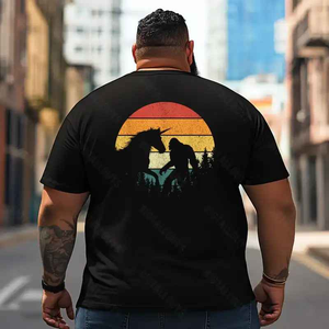 Bigfoot Sasquatch Yeti T2 5D2F 017 Men T Shirts Big and Tall Men Shirts Plus Size Short Sleeve Fashion Casual T Shirt Graphic Tee Shirts Tshirts