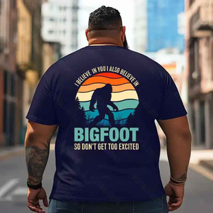 Bigfoot Sasquatch Yeti T2 5D2F 018 Men T Shirts Big and Tall Men Shirts Plus Size Short Sleeve Fashion Casual T Shirt Graphic Tee Shirts Tshirts