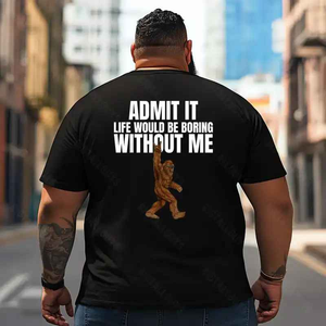 Bigfoot Sasquatch Yeti T2 5D2F 019 Men T Shirts Big and Tall Men Shirts Plus Size Short Sleeve Fashion Casual T Shirt Graphic Tee Shirts Tshirts