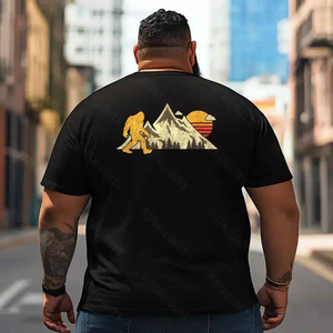 Bigfoot Sasquatch Yeti T2 5D2F 020 Men T Shirts Big and Tall Men Shirts Plus Size Short Sleeve Fashion Casual T Shirt Graphic Tee Shirts Tshirts