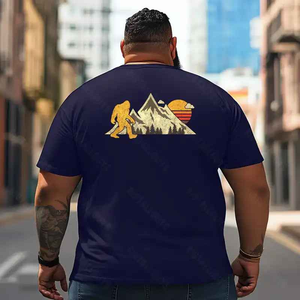 Bigfoot Sasquatch Yeti T2 5D2F 020 Men T Shirts Big and Tall Men Shirts Plus Size Short Sleeve Fashion Casual T Shirt Graphic Tee Shirts Tshirts
