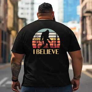 Bigfoot Sasquatch Yeti T2 5D2F 023 Men T Shirts Big and Tall Men Shirts Plus Size Short Sleeve Fashion Casual T Shirt Graphic Tee Shirts Tshirts